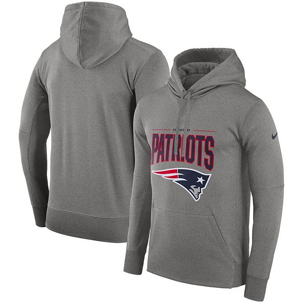 لتو Men's Nike Gray New England Patriots Sideline Property of Performance Pullover Hoodie لتو لتو Men's Nike Gray New England Patriots Sideline Property of Performance Pullover Hoodie لتو