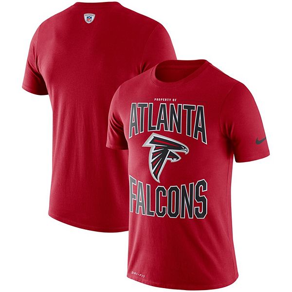 Atlanta Falcons Nike Team Logo Sideline Property Of Performance T-Shirt ...