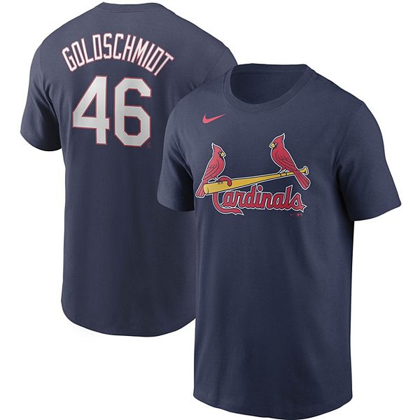 Men's Nike Paul Goldschmidt Navy St. Louis Cardinals Name & Number T-Shirt