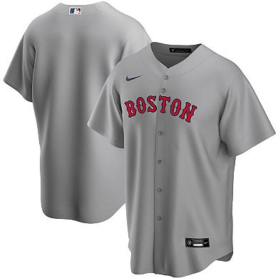 Men's Nike Gray Boston Red Sox Road Replica Team Jersey