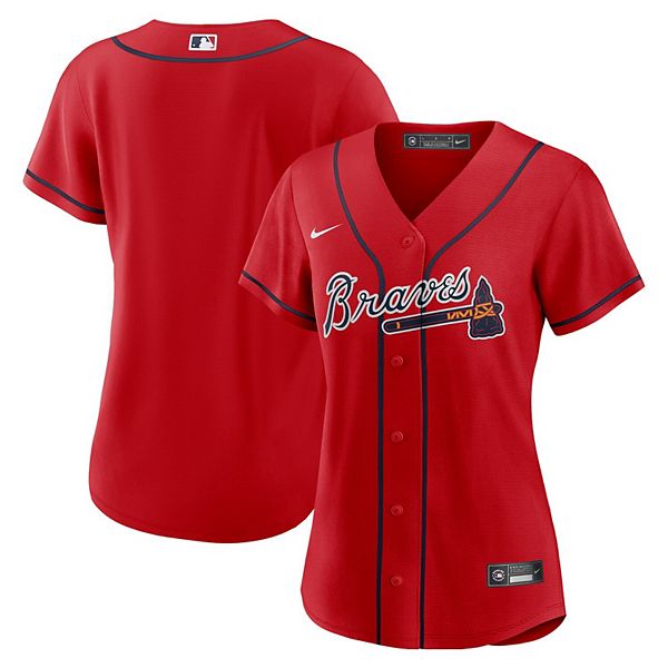 Women's Atlanta Braves Nike White Home Replica Team Jersey