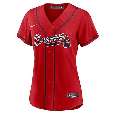 Women's Nike Red Atlanta Braves Alternate Replica Team Jersey