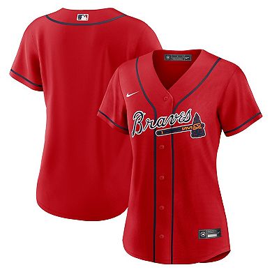 Women's Nike Red Atlanta Braves Alternate Replica Team Jersey