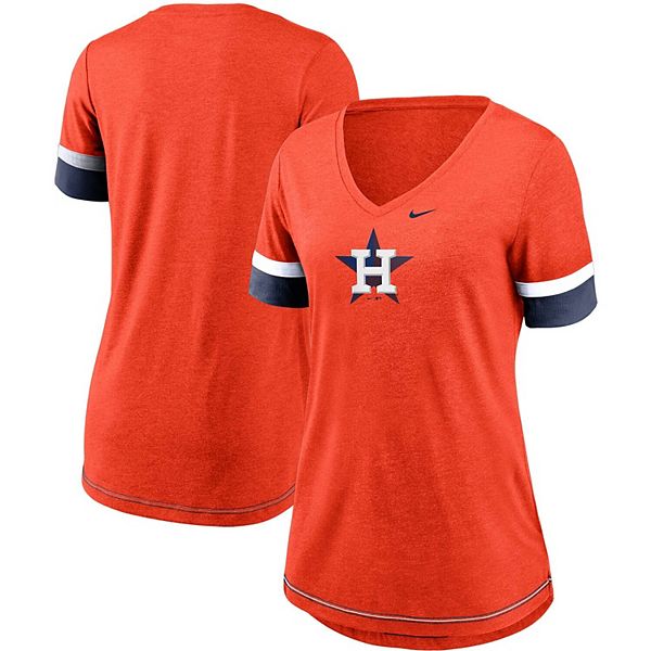 Women's Nike Orange/Navy Houston Astros Modern Baseball Arch Tri