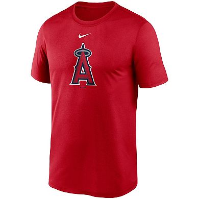 Men's Nike Red Los Angeles Angels Large Logo Legend Performance T-Shirt