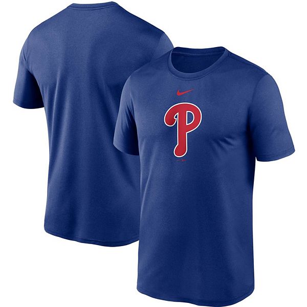 Nike Men's Philadelphia Phillies Royal Arch Over Logo Long Sleeve T-Shirt