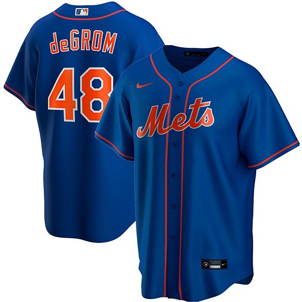 Men's Nike Jacob deGrom Royal New York Mets Alternate Replica