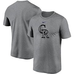MLB Team Apparel 4-7 Colorado Rockies Black Heart Shot T-Shirt