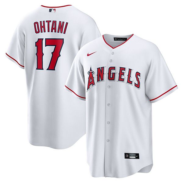 Shohei Ohtani California Angels Men's Cooperstown Home White Throwback  Jersey