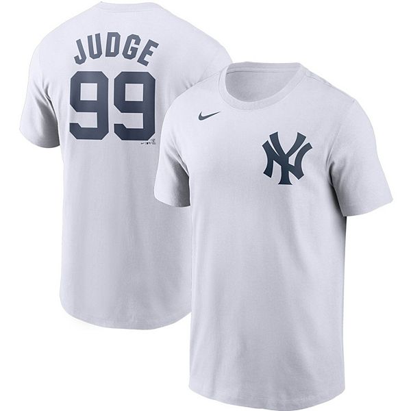 Men's New York Yankees Aaron Judge Nike Pitch Black Name & Number T-Shirt