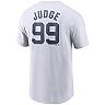 Men's Nike Aaron Judge White New York Yankees Name & Number T-Shirt