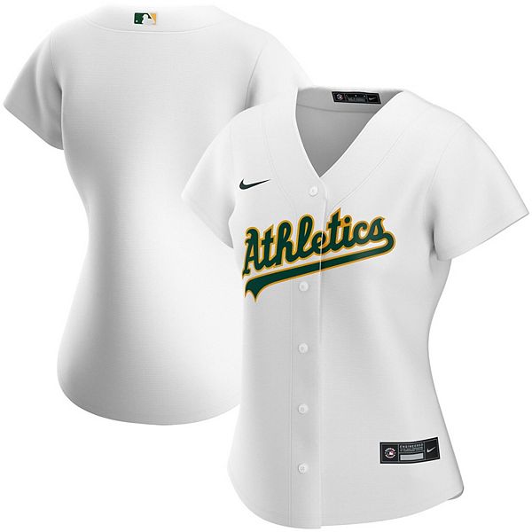 Women's Nike White Oakland Athletics Home Replica Team Jersey