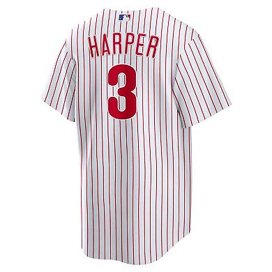 Men's Nike Bryce Harper White Philadelphia Phillies Home Replica Player Name Jersey