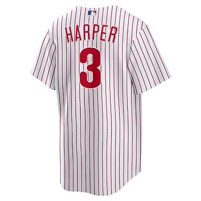 Men's Nike Bryce Harper White Philadelphia Phillies Home Replica