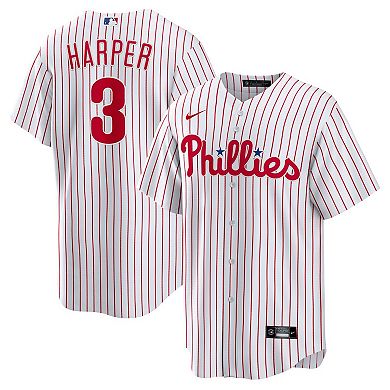 Men's Nike Bryce Harper White Philadelphia Phillies Home Replica Player Name Jersey