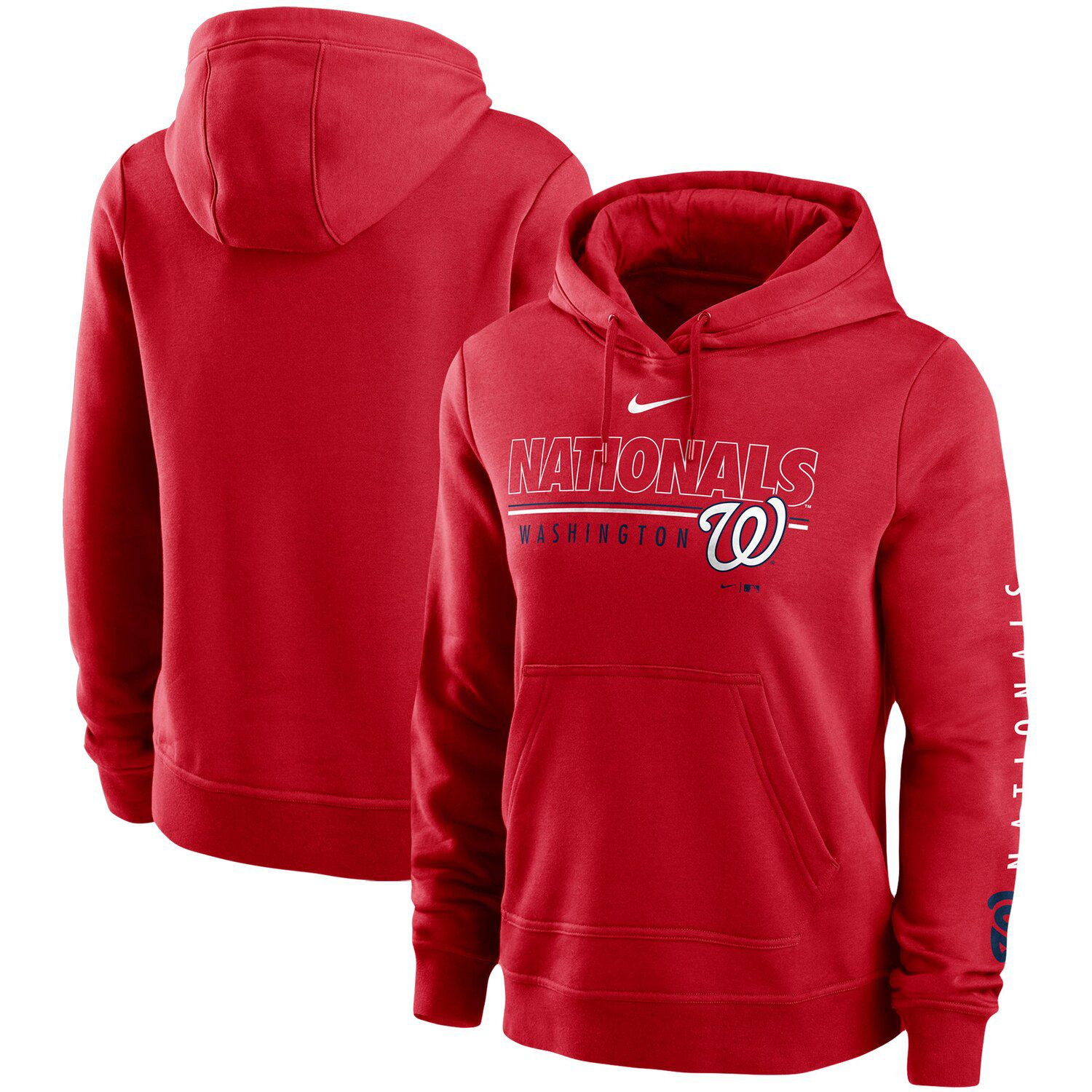 red nike sweatshirt womens