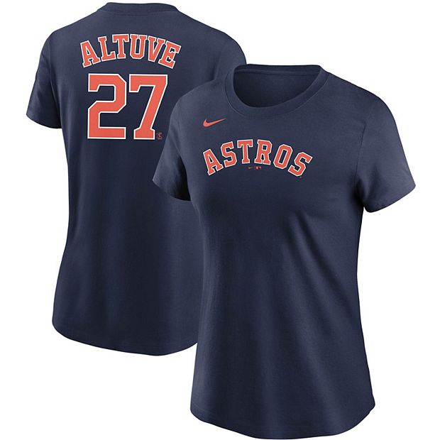 Women's Nike Jose Altuve Navy Houston Astros Name & Number T-Shirt