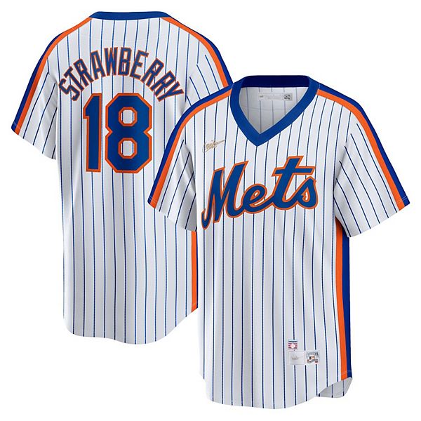Darryl Strawberry White New York Mets Autographed Mitchell & Ness Authentic  Cooperstown Collection Jersey with 25th
