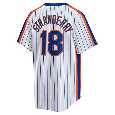 Men's Nike Darryl Strawberry White New York Mets Home Cooperstown Collection Player Jersey