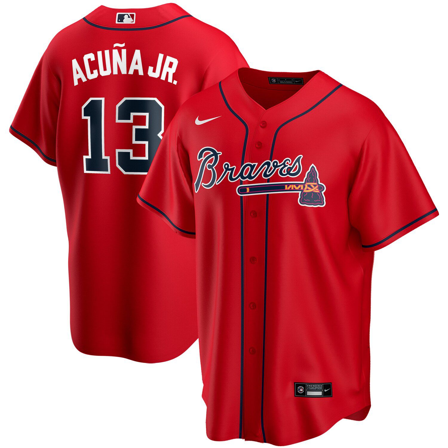 acuna jr red jersey