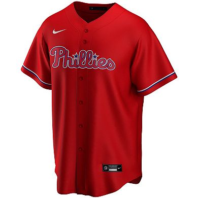 Men's Nike Red Philadelphia Phillies Alternate Replica Team Jersey