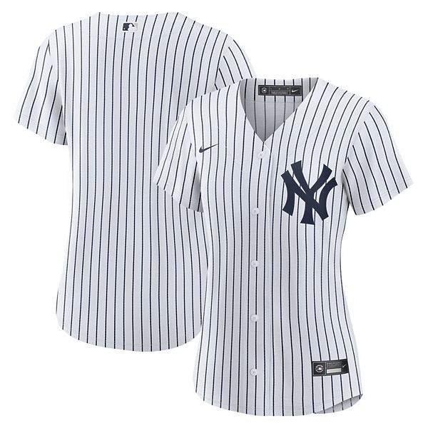 NEW NIKE Men's New York Yankees White Home Blank Jersey Size LARGE