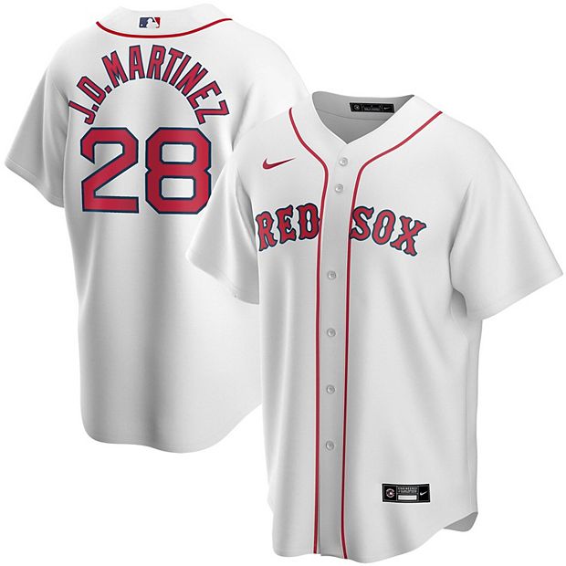 Men's Nike J.D. Martinez White Boston Red Sox Home Replica Player Name  Jersey