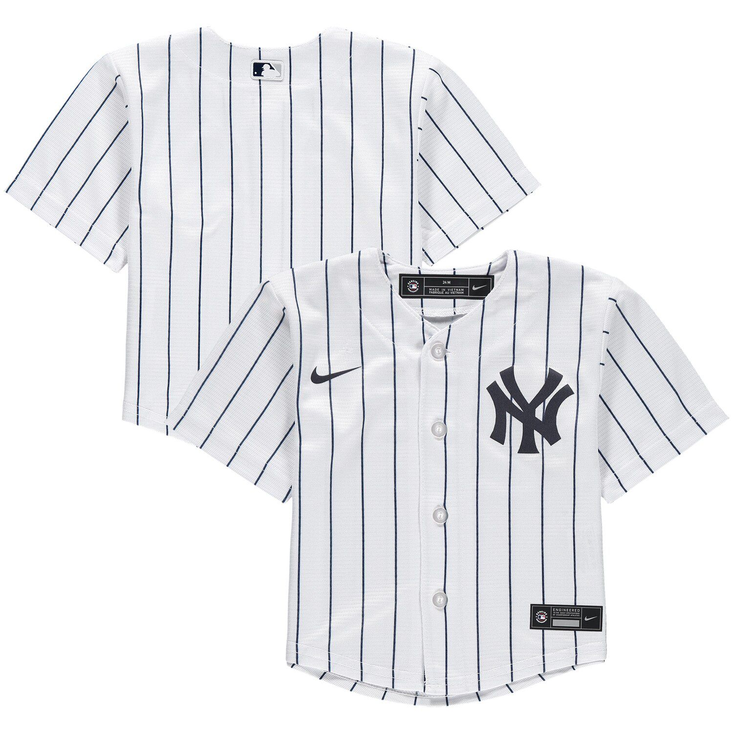 yankees button up jersey