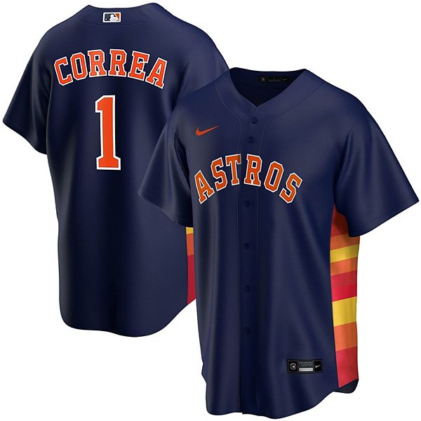 Carlos Correa Autographed Game Used Astros Long Sleeve Shirt