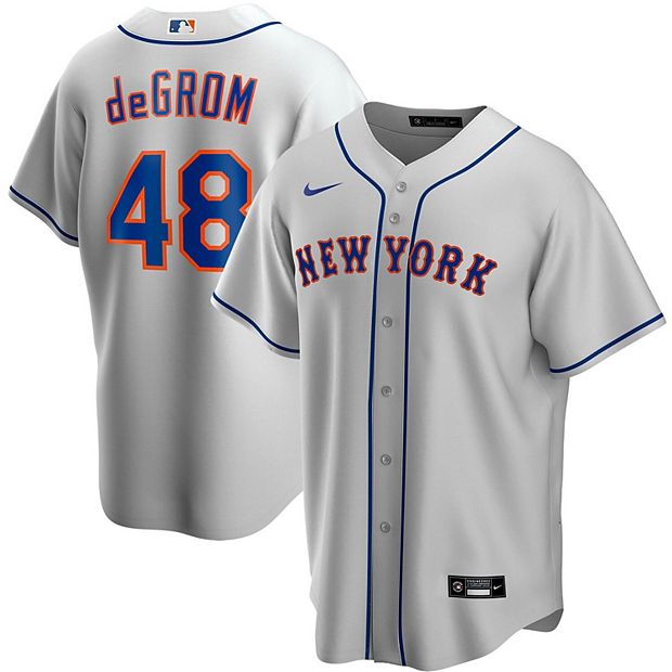 Men's Nike Jacob deGrom Gray New York Mets Road Replica Player