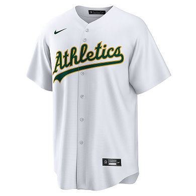 Men's Nike White Oakland Athletics Home Replica Team Jersey