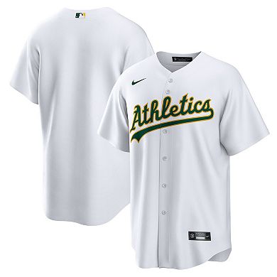 Men's Nike White Oakland Athletics Home Replica Team Jersey