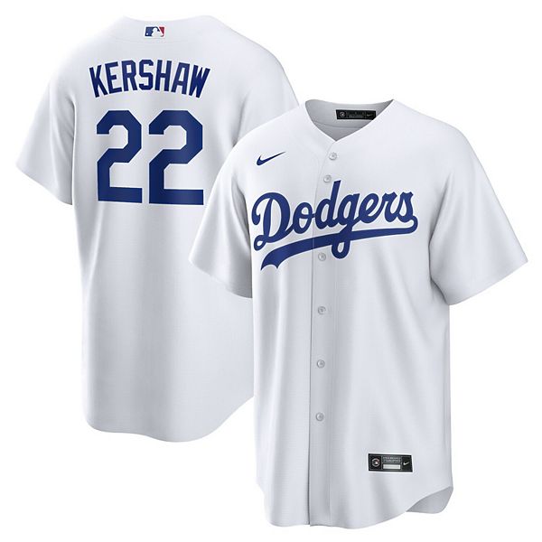 Men's Nike Clayton Kershaw White Los Angeles Dodgers Home Replica