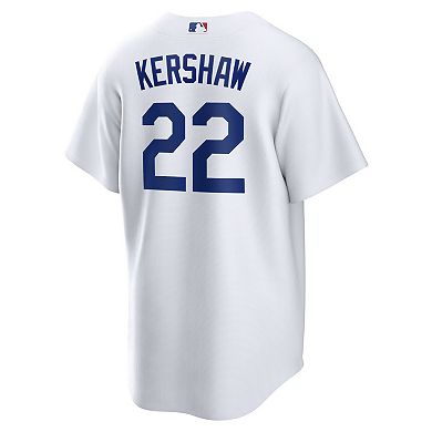 Men's Nike Clayton Kershaw White Los Angeles Dodgers Home Replica Player Name Jersey
