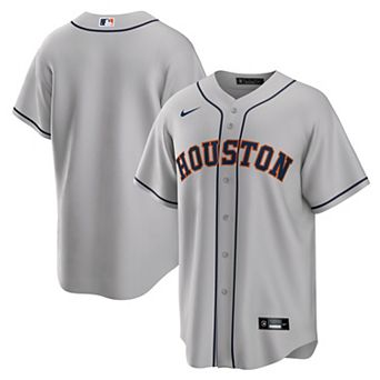 Men's Nike Gray Houston Astros Road Replica Team Jersey