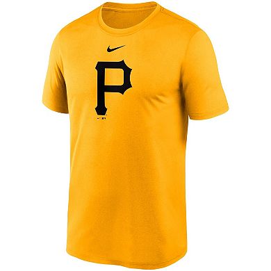 Men's Nike Gold Pittsburgh Pirates Large Logo Legend Performance T-Shirt