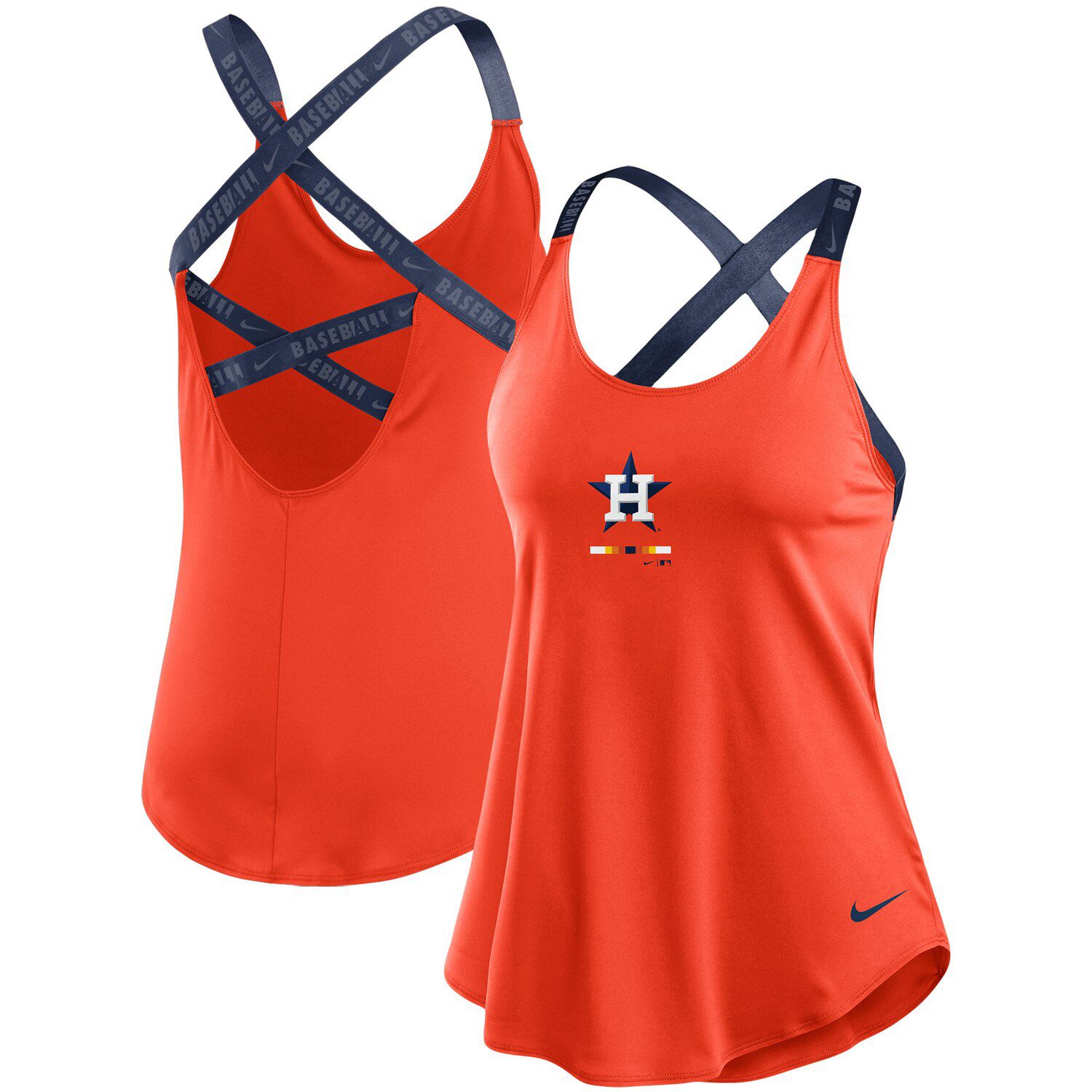 orange nike top womens