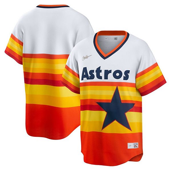  Houston Astros Mens Illusion Muted Stripe Polo (Color: White)  - Medium : Sports & Outdoors