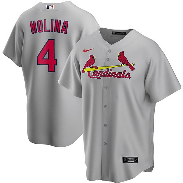 Profile Men's Yadier Molina Cream St. Louis Cardinals Big & Tall Replica Player Jersey