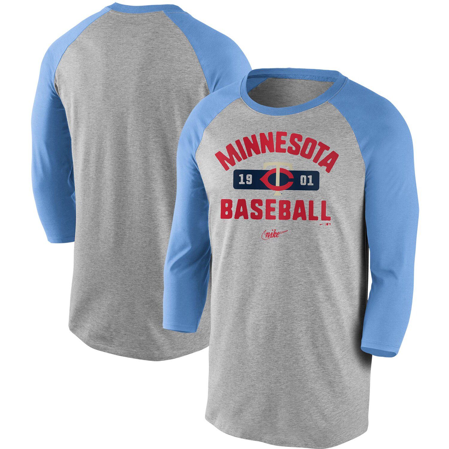 minnesota twins 3 4 sleeve shirts
