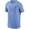Men's Nike JT Realmuto Light Blue Philadelphia Phillies Name & Number T-Shirt