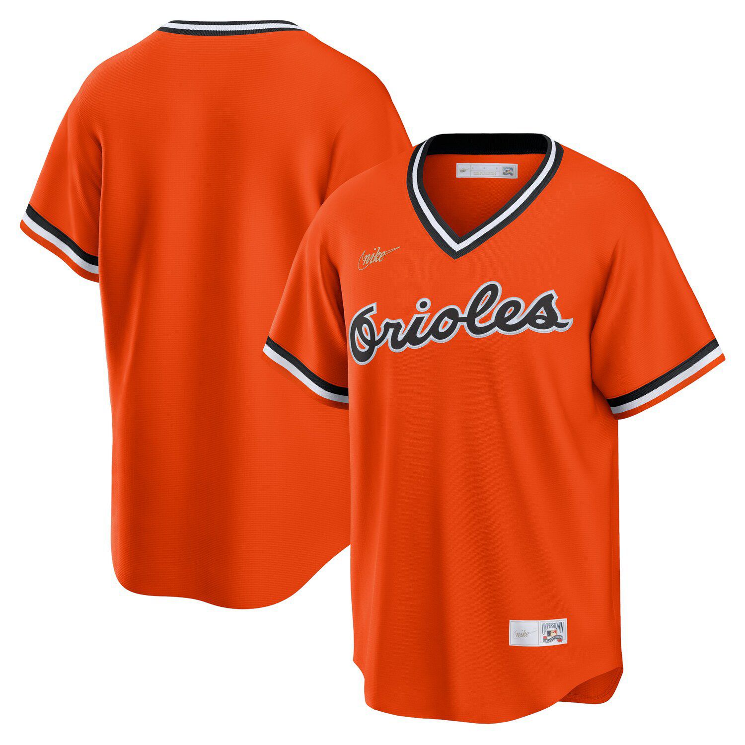 Men's Stitches Orange Houston Astros Cooperstown Collection Team Jersey