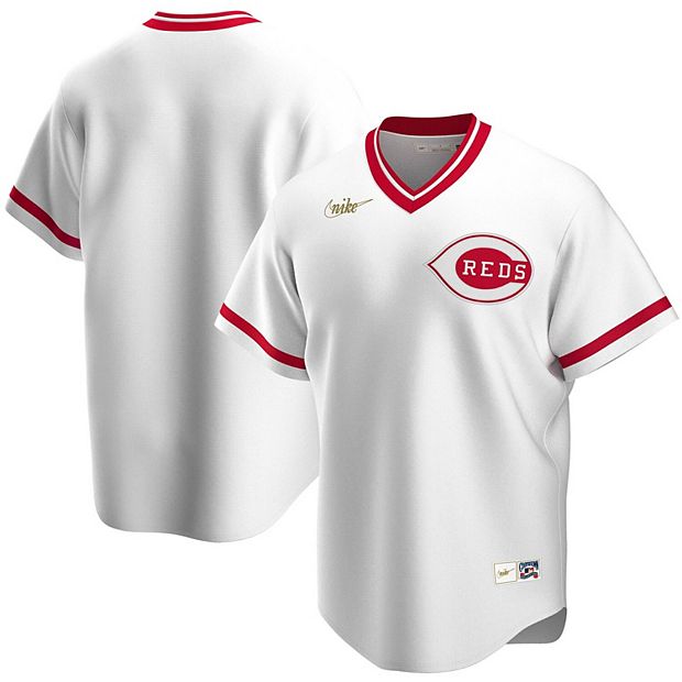 MLB Cincinnati Reds Boys' White Pinstripe Pullover Jersey - L