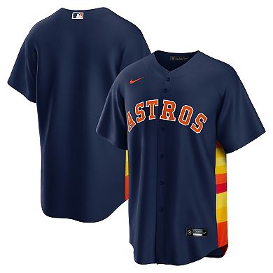 Men's Nike Navy Houston Astros Alternate Replica Team Jersey