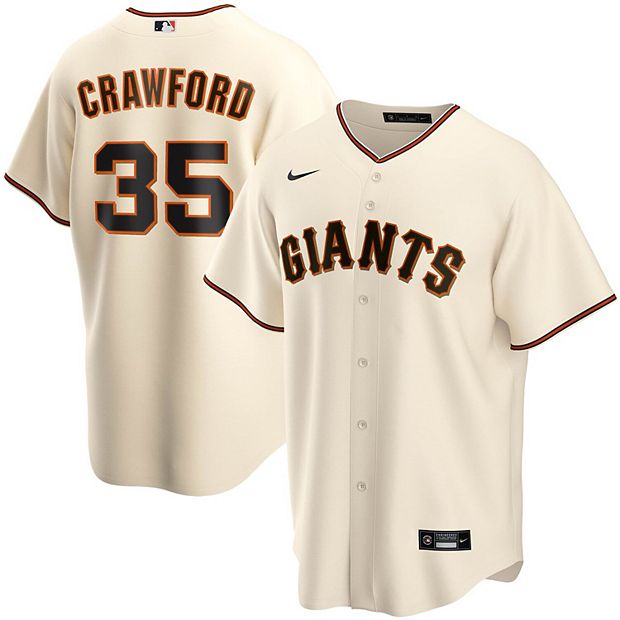 Nike Youth Boys and Girls Brandon Crawford White San Francisco Giants City  Connect Replica Player Jersey