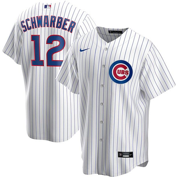 Men's Chicago Cubs Kyle Schwarber Nike White Home Replica Player Name Jersey