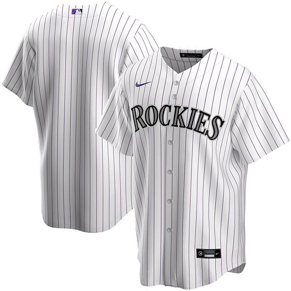 Nike MLB Official Replica Home Jersey Colorado Rockies White - White -  Bright Purple