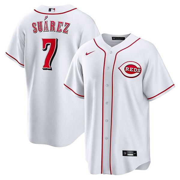 Men's Nike Eugenio Suarez White Cincinnati Reds Home Replica Player Name  Jersey