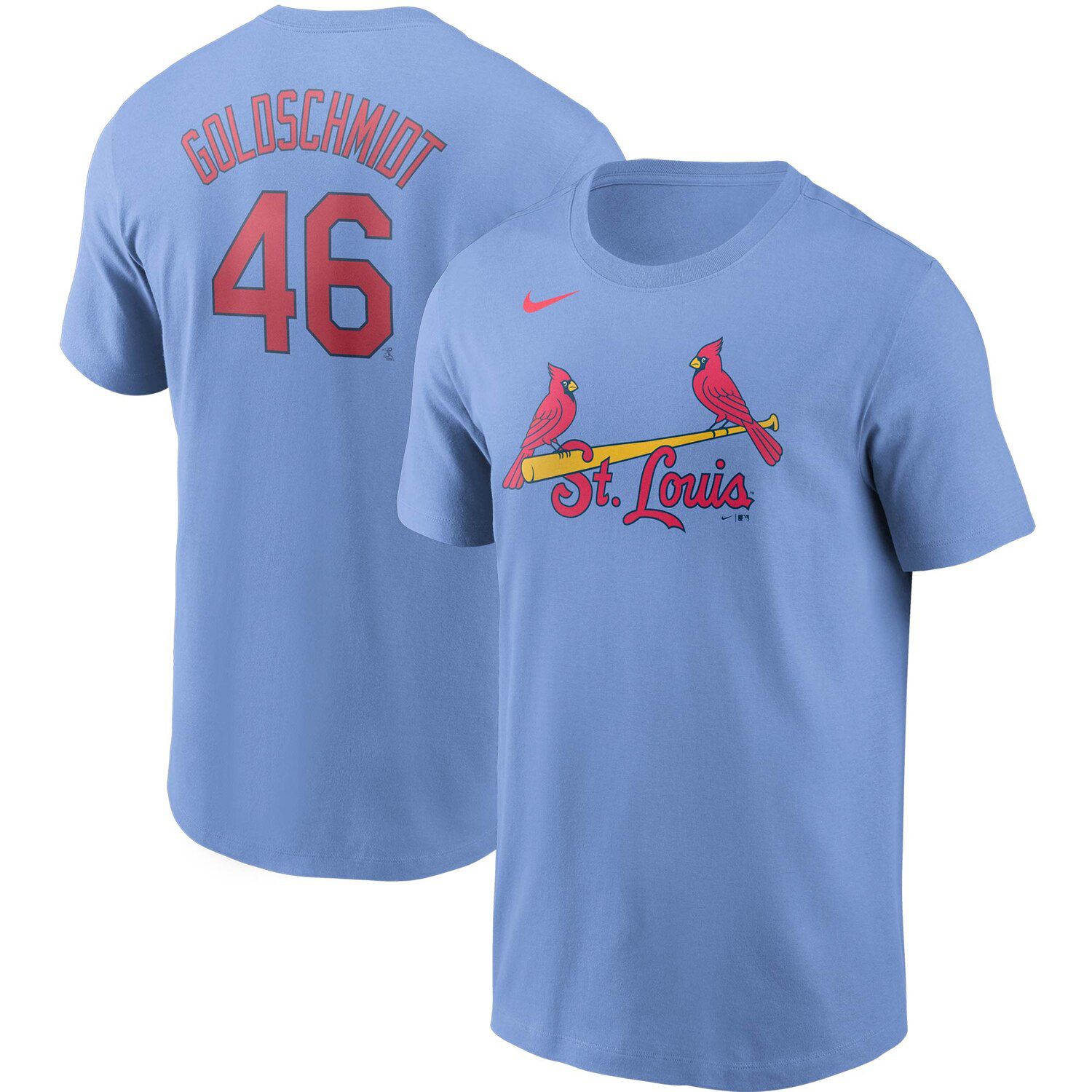 light blue nike t shirt