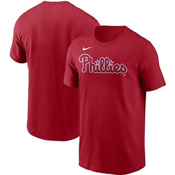 Men's Nike Red Philadelphia Phillies Team Wordmark T-Shirt
